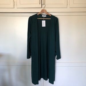 Keemo Light Long Forest Green Cardigan